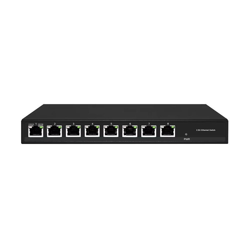 8 Port 2.5G Switch Unmanaged - 8ポート2.5Gマルチギガビットイーサネットハブ、アンマネージド、12Vデスクトップ、非PoE、2.5Gbネットワークスイッチ