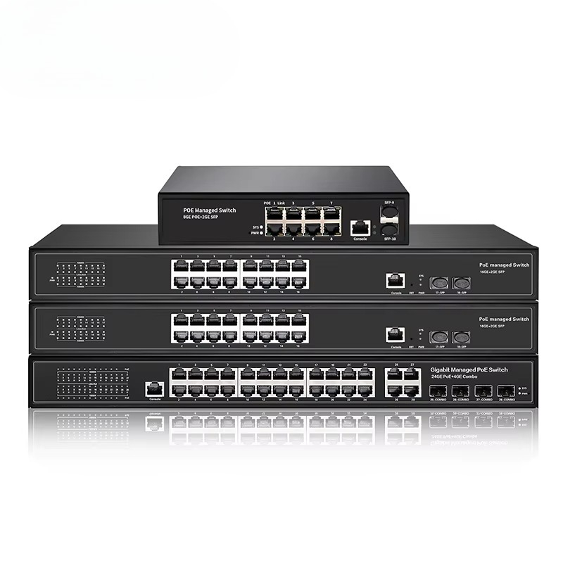 Poe Switch 16 Port 802.3At - 8ポート、16ポート、24ポート、48ポート ギガビット 802.3at PoE+ L2 マネージド