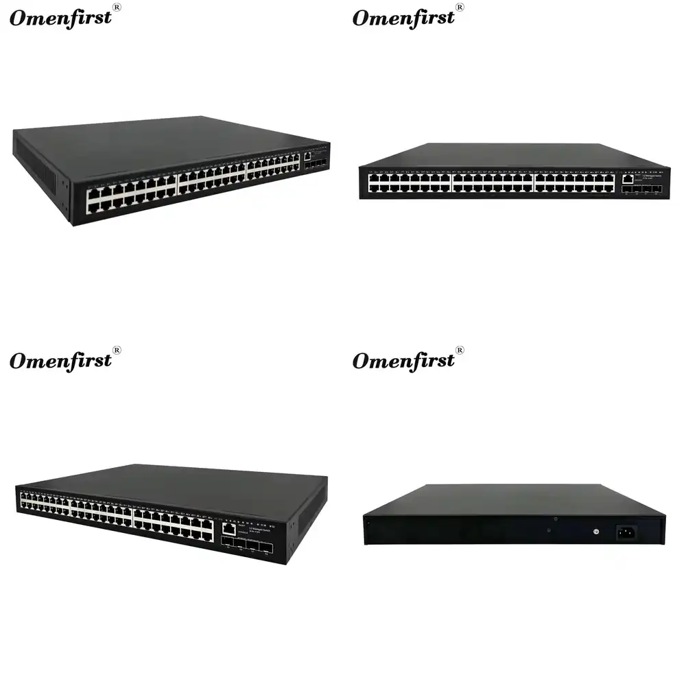 Switch 48 Port Poe Gigabit - マネージドイーサネットギガビットマネージドスイッチ 48ポート 10/100/1000M 4 SFP PoEスイッチ