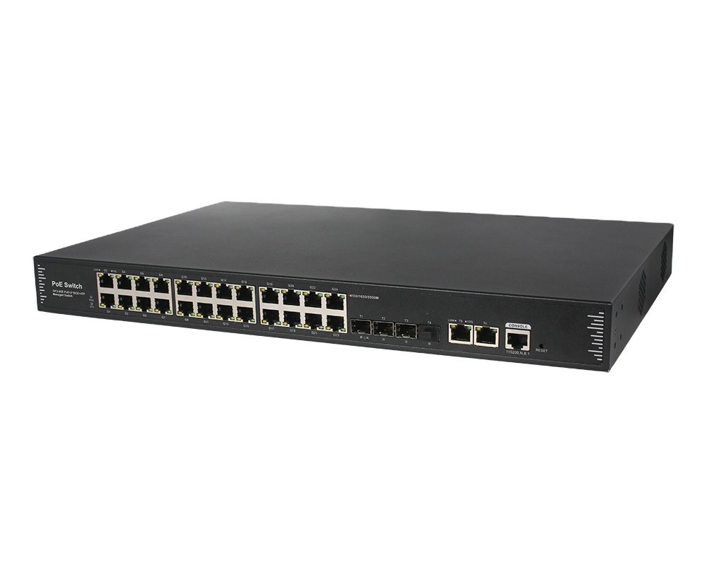 Switch 24 Port 10G Uplink - 30ポート 2.5G マネージドPoEスイッチ 24*10/100/1000/2500M PoEポート +