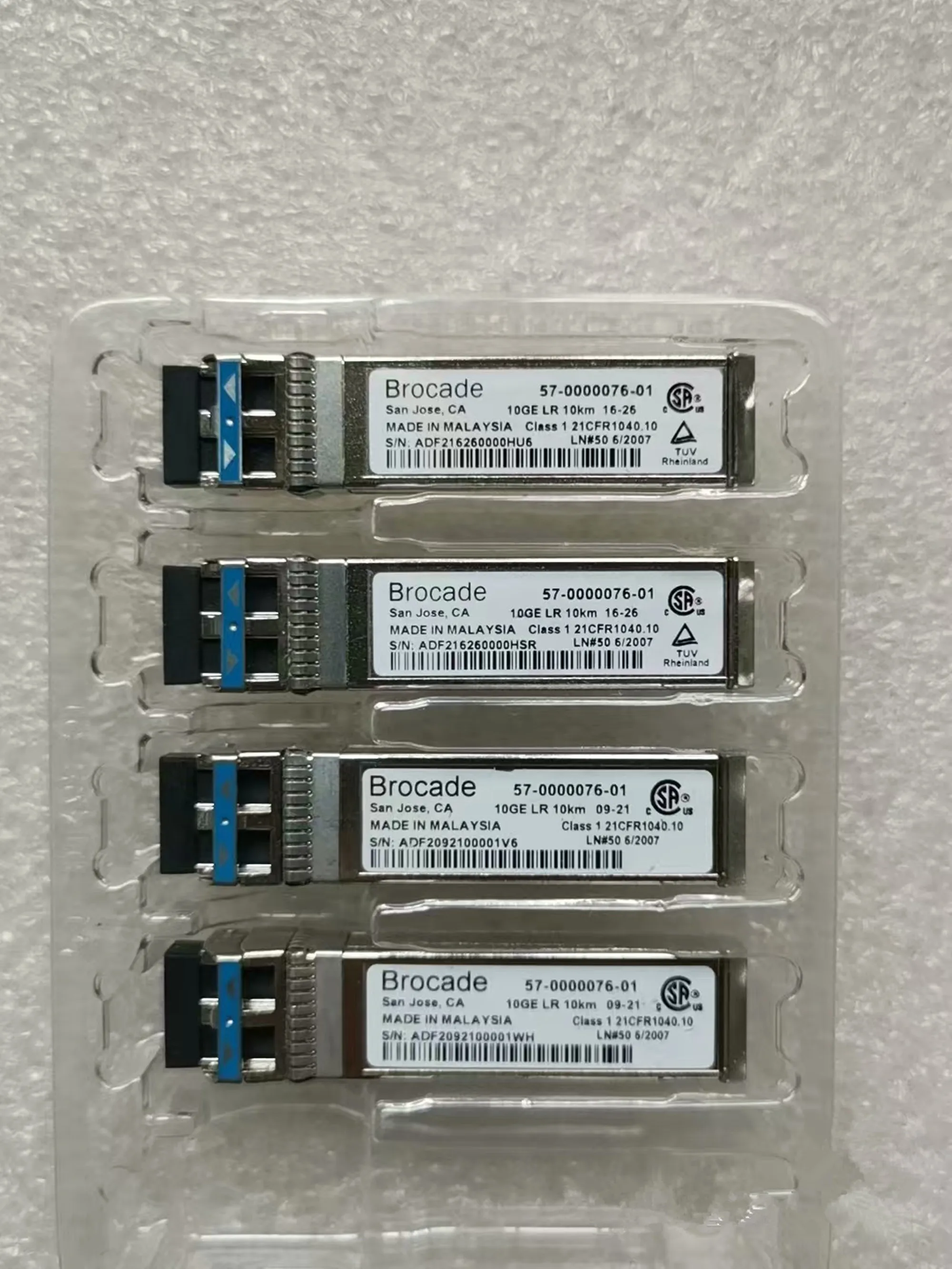 Sfp Module 10G Lr - 10Gファイバーモジュール、Brocade 57-0000076-01/10GE 10km SFP+ LR/10G LR