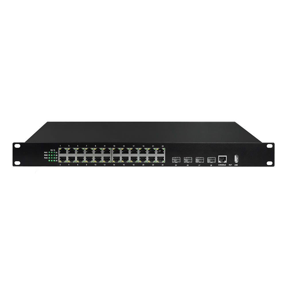レイヤー3マネージド24ポートギガビットイーサネット+4ポー - Layer 3 Switch 24 Port Sfp のレビューと価格