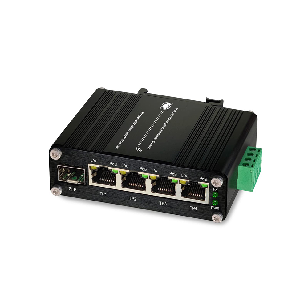 産業用ギガビット4ポートPoEイーサネットスイッチ、PoE+ - Industrial Switch Din Rail Gigabit のレビューと価格