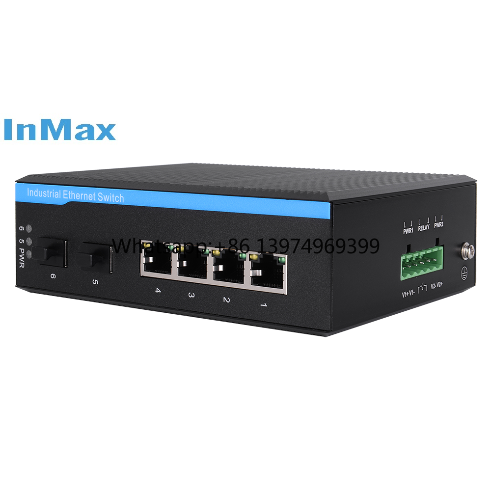 6ポート 4ポート 9V 12V 24V 48V DINレー - Industrial Switch Din Rail Gigabit のレビューと価格