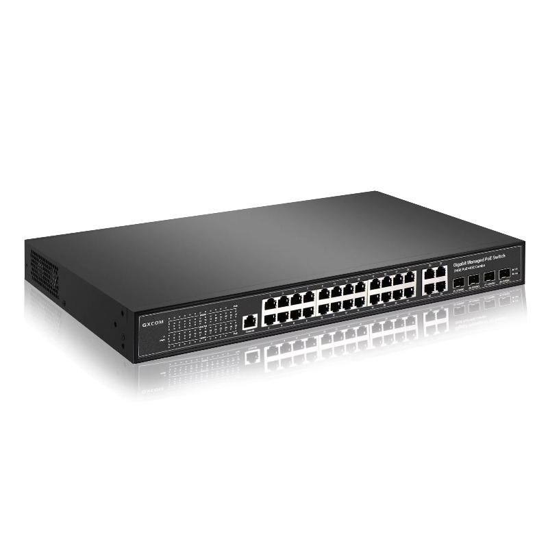 高品質、24ポート、10/100/1000Mbps PoE+ - Managed Switch 24 Port Gigabit のレビューと価格