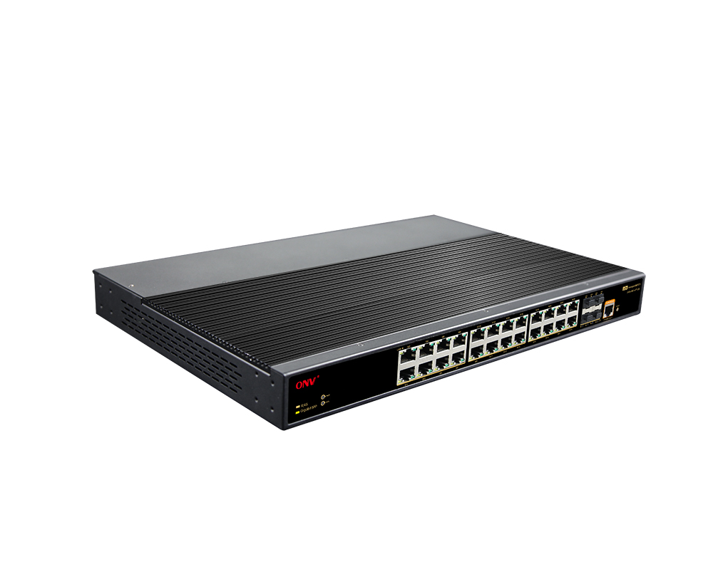 ギガビット対応、28ポート、6KV、L2+管理機能付き産業用 - Managed Switch 24 Port Gigabit のレビューと価格