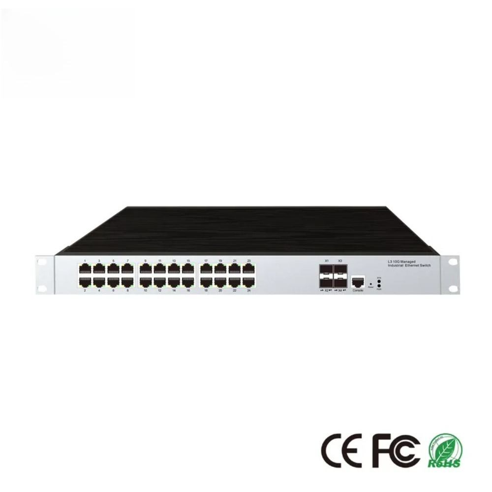 24 RJ45ポートの産業用グレードのマネージドイーサネット - Switch 24 Port 10G Uplink のレビューと価格