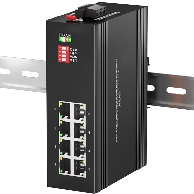 ギガビットイーサネットスイッチ 8ポート 産業用IP40 デ - Industrial Switch Din Rail Gigabit のレビューと価格