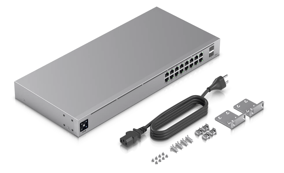 UniFi スイッチ PoE 16ポート USW-16-PO - Poe Switch 16 Port 802.3At のレビューと価格