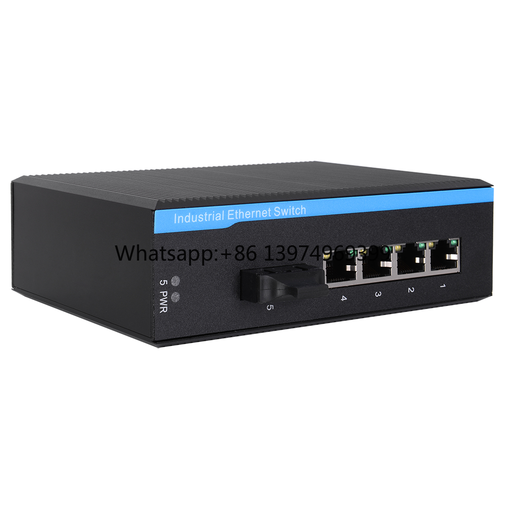 4+1 5ポート 9V 12V 24V 48V DINレール - Industrial Switch Din Rail Gigabit のレビューと価格