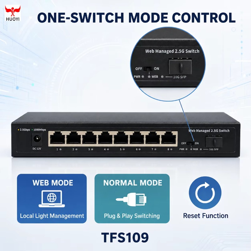8ポート、2.5Gbの管理型スイッチ。1つの10G SFPア - 10G Sfp+ Switch 8 Port のレビューと価格