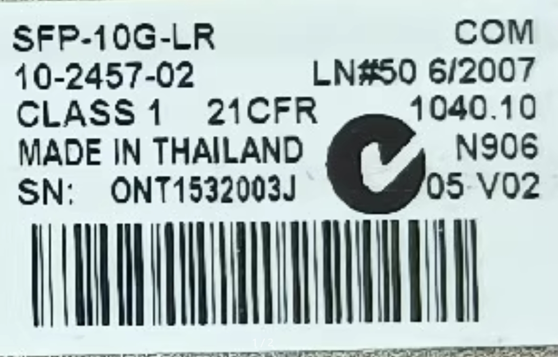 Cisco SFP-10G-LRモジュールに使用 - Sfp Module 10G Lr のレビューと価格