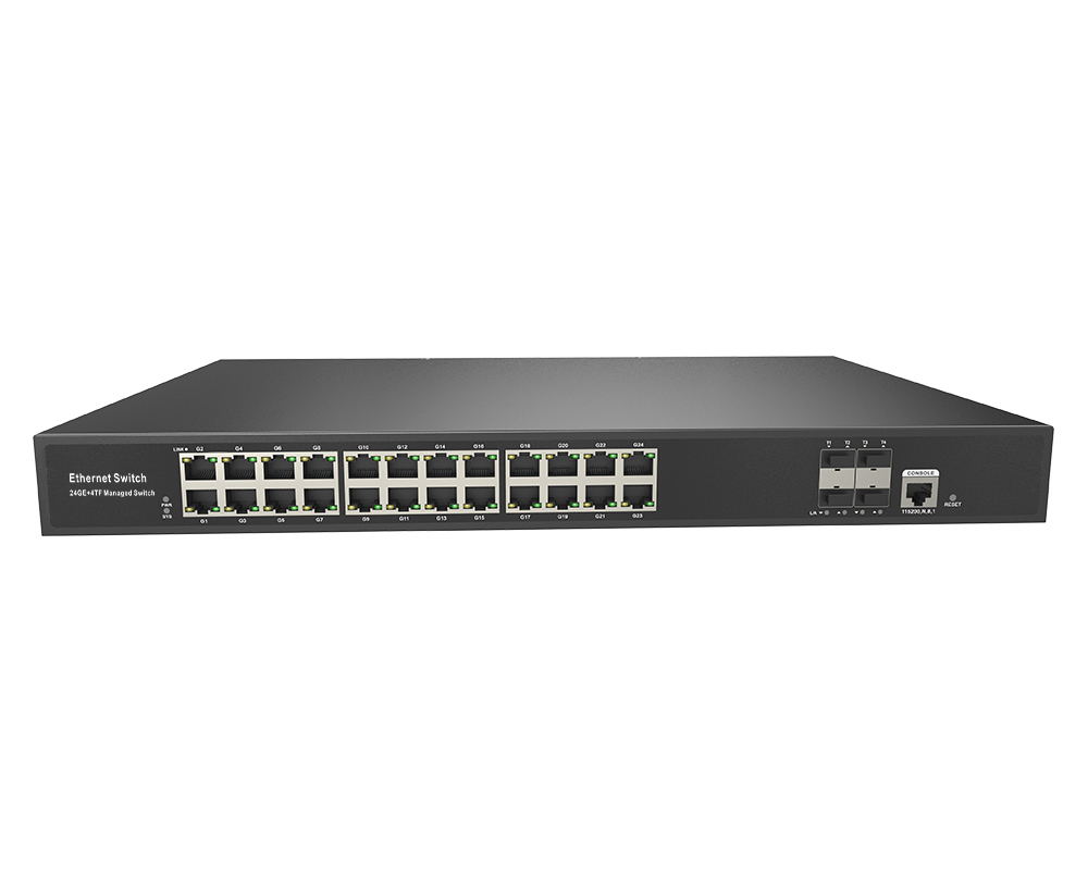 24ポートギガビットL3マネージドスイッチ 10G SFP+ - Switch 24 Port 10G Uplink のレビューと価格