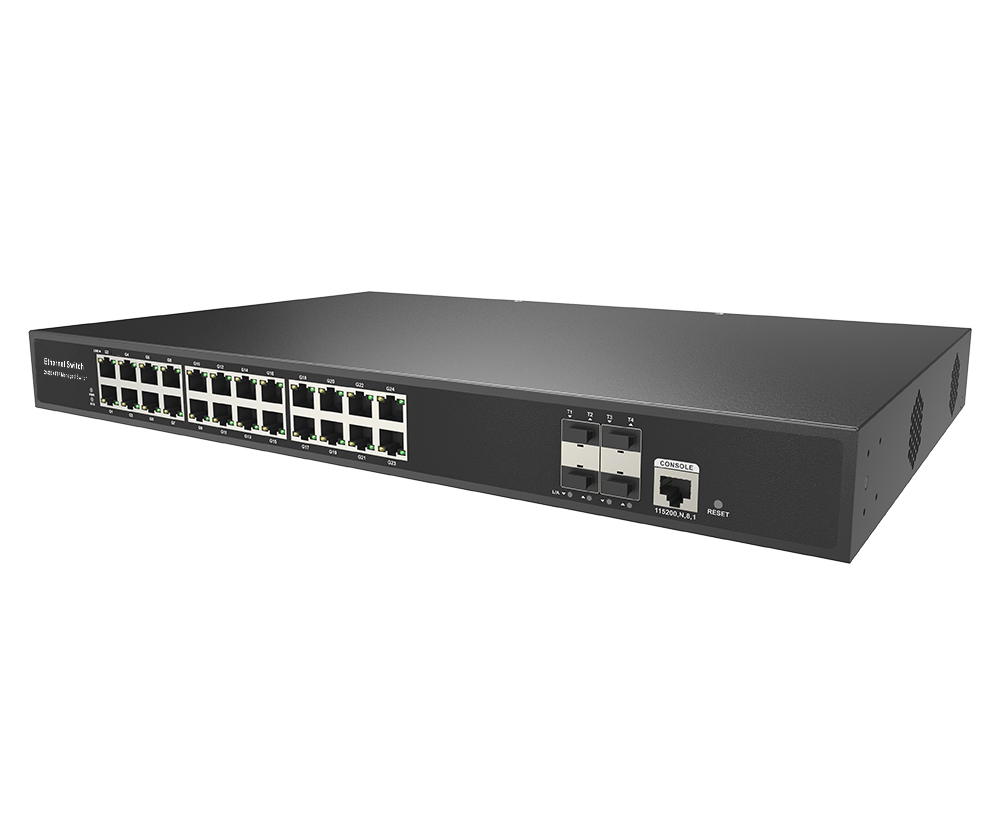24ポートギガビットL3マネージドスイッチ 10G SFP+ - Switch 24 Port 10G Uplink のレビューと価格