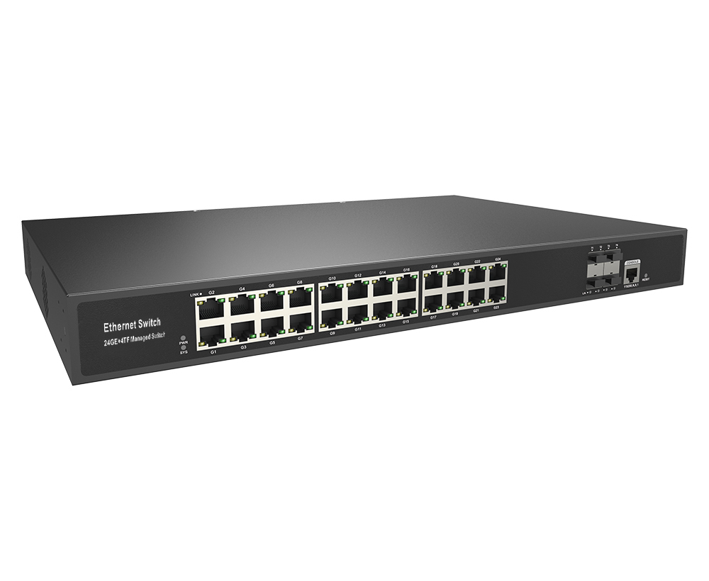 24ポートギガビットL3マネージドスイッチ 10G SFP+ - Switch 24 Port 10G Uplink のレビューと価格