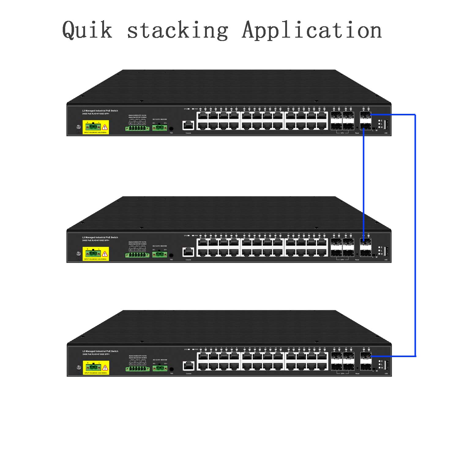 30ポート産業用L3マネージドスイッチ、24*10G PoE - Switch 24 Port 10G Uplink のレビューと価格