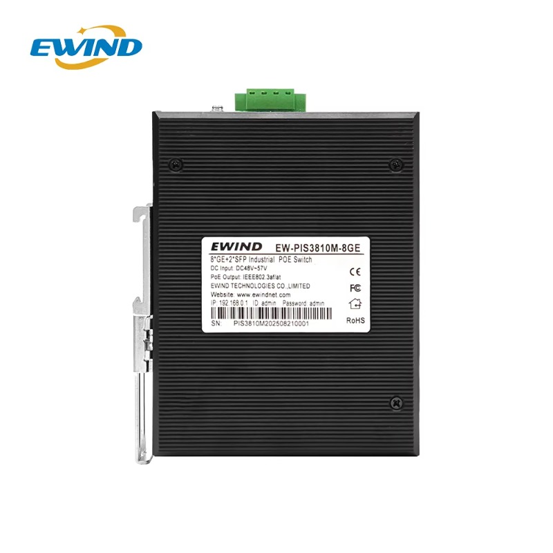 8ポートPoE + 2ポートSFP光ファイバー、レイヤー2対 - Industrial Switch Din Rail Gigabit のレビューと価格