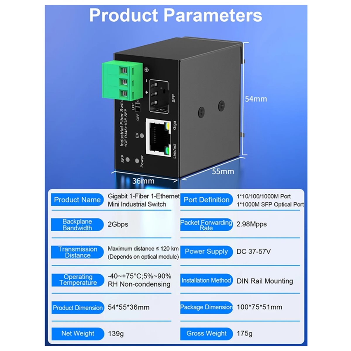 goodidea アップグレード産業用 POE スイッチ 1 - Industrial Switch Din Rail Gigabit のレビューと価格