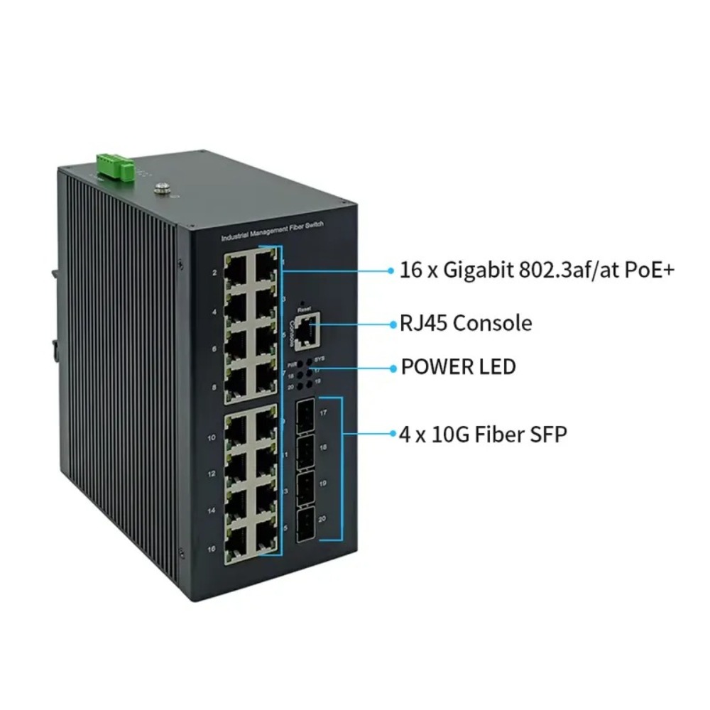 16ポート産業グレードギガビットPoE+ L2 L3マネージ - Poe Switch 16 Port 802.3At のレビューと価格