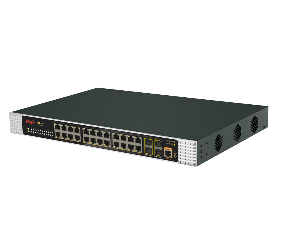 ギガビット24ポート管理型産業用PoEスイッチ。24ポートP - Managed Switch 24 Port Gigabit のレビューと価格