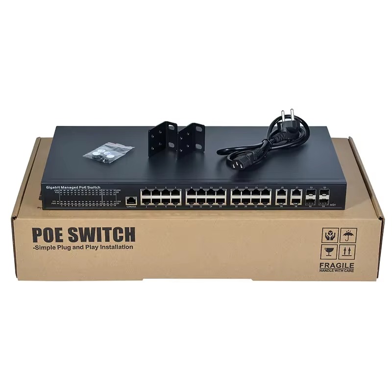 PSE2444GCD-W ギガビットPoEスイッチ（24ポー - Managed Switch 24 Port Gigabit のレビューと価格