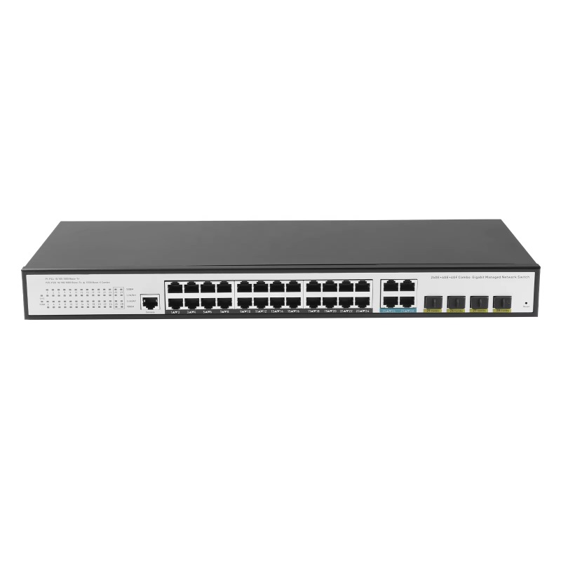 24GE 4SFP 4ギガビット・アップリンク、L2管理機能 - Network Switch Rack Mount 1U のレビューと価格