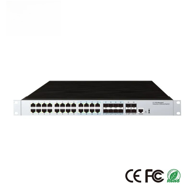 24ポートPoE産業用管理スイッチ、4つの10G SFPアッ - Switch 24 Port 10G Uplink のレビューと価格