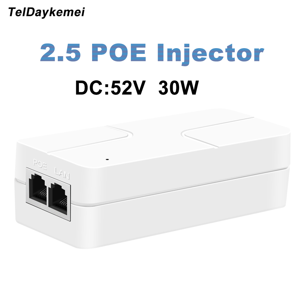 30W 2.5G POE インジェクター 52V ギガビット - Poe Injector Gigabit 30W のレビューと価格