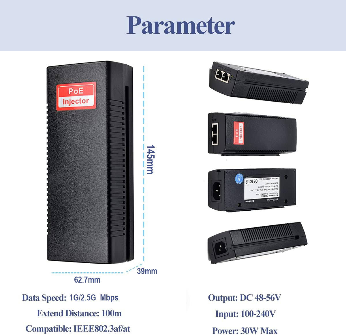 PSE30TG/PSE802G：PoE（Power over - Poe Injector Gigabit 30W のレビューと価格