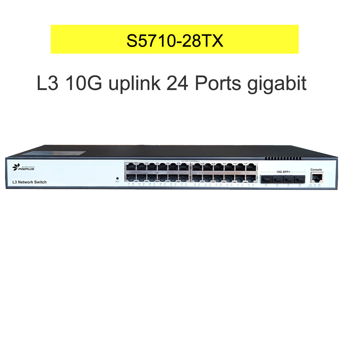 L3 10G イーサネットスイッチ 24*100/1000M - Switch 24 Port 10G Uplink のレビューと価格