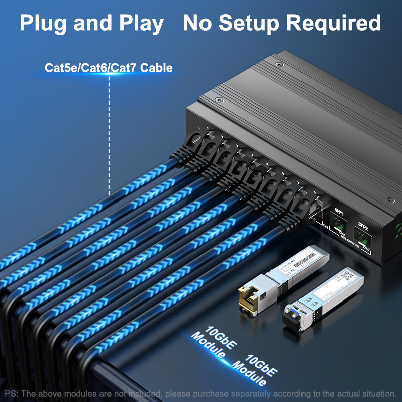 HORACO 2.5G ネットワークスイッチ 8 ポートイー - 10G Sfp+ Switch 8 Port のレビューと価格